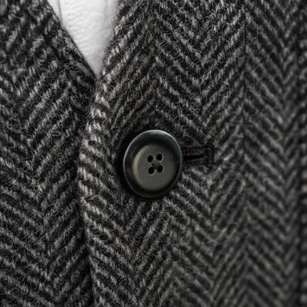 Gilet Laine Vintage Homme - close-up détail matière