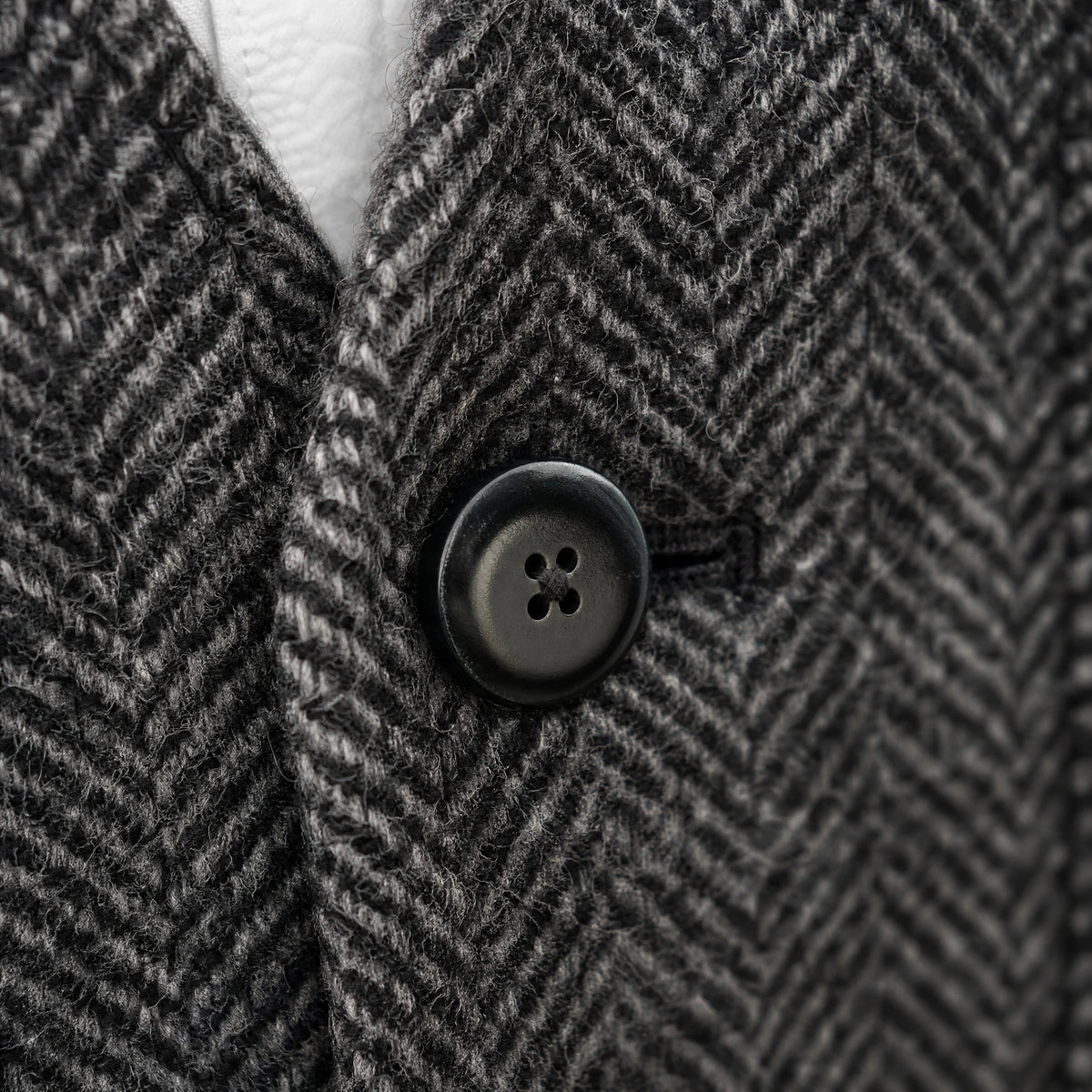Gilet Laine Vintage Homme - close-up détail matière