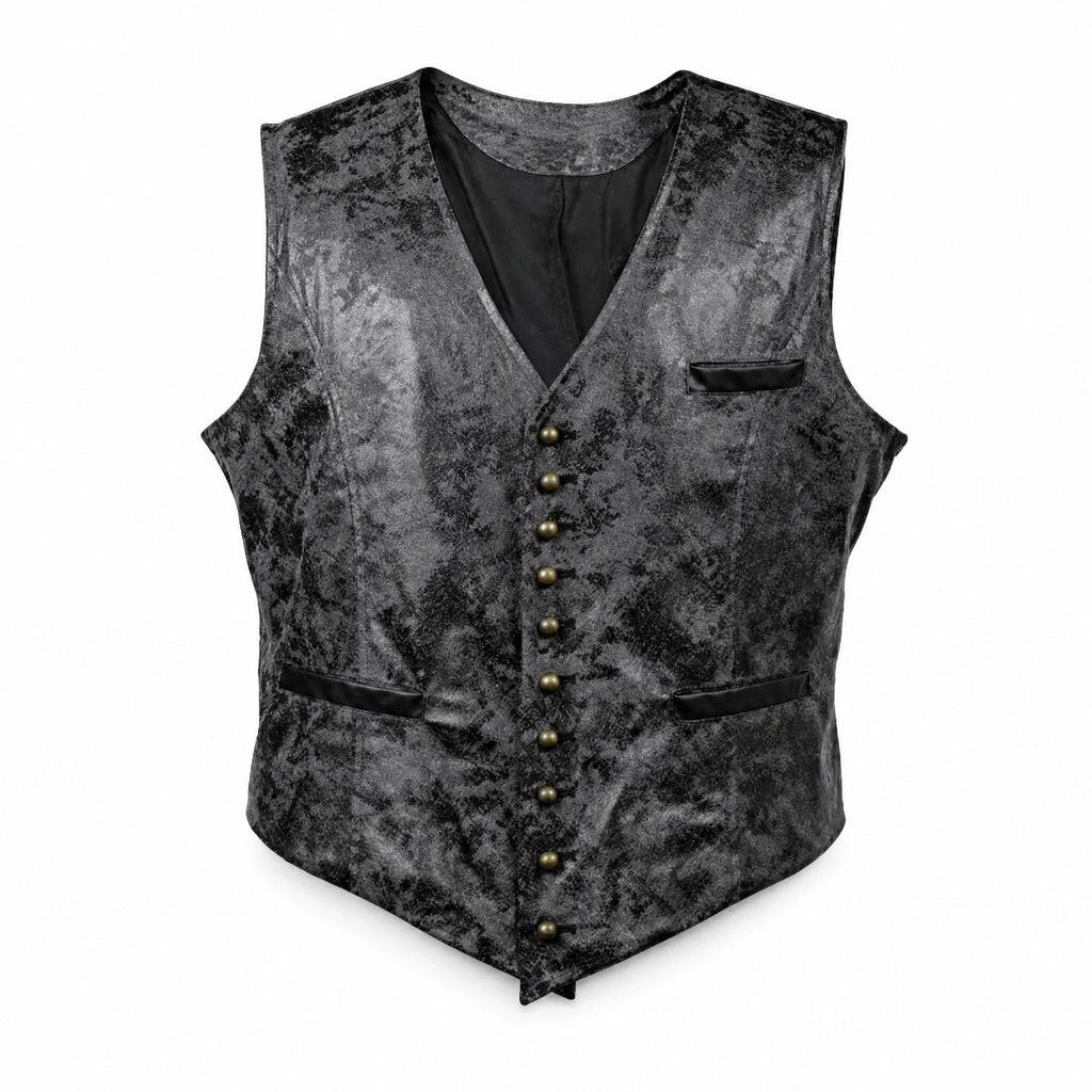 Gilet sans manches homme vintage à motifs - image principale