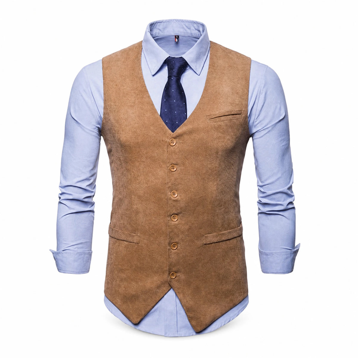 Gilet vintage pour homme en velours - image principale