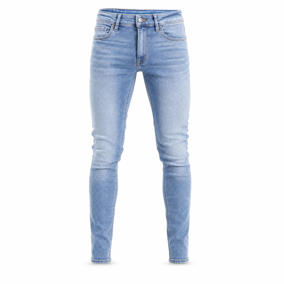 Jean crayon stretch couleur unie pour homme vintage - image principale