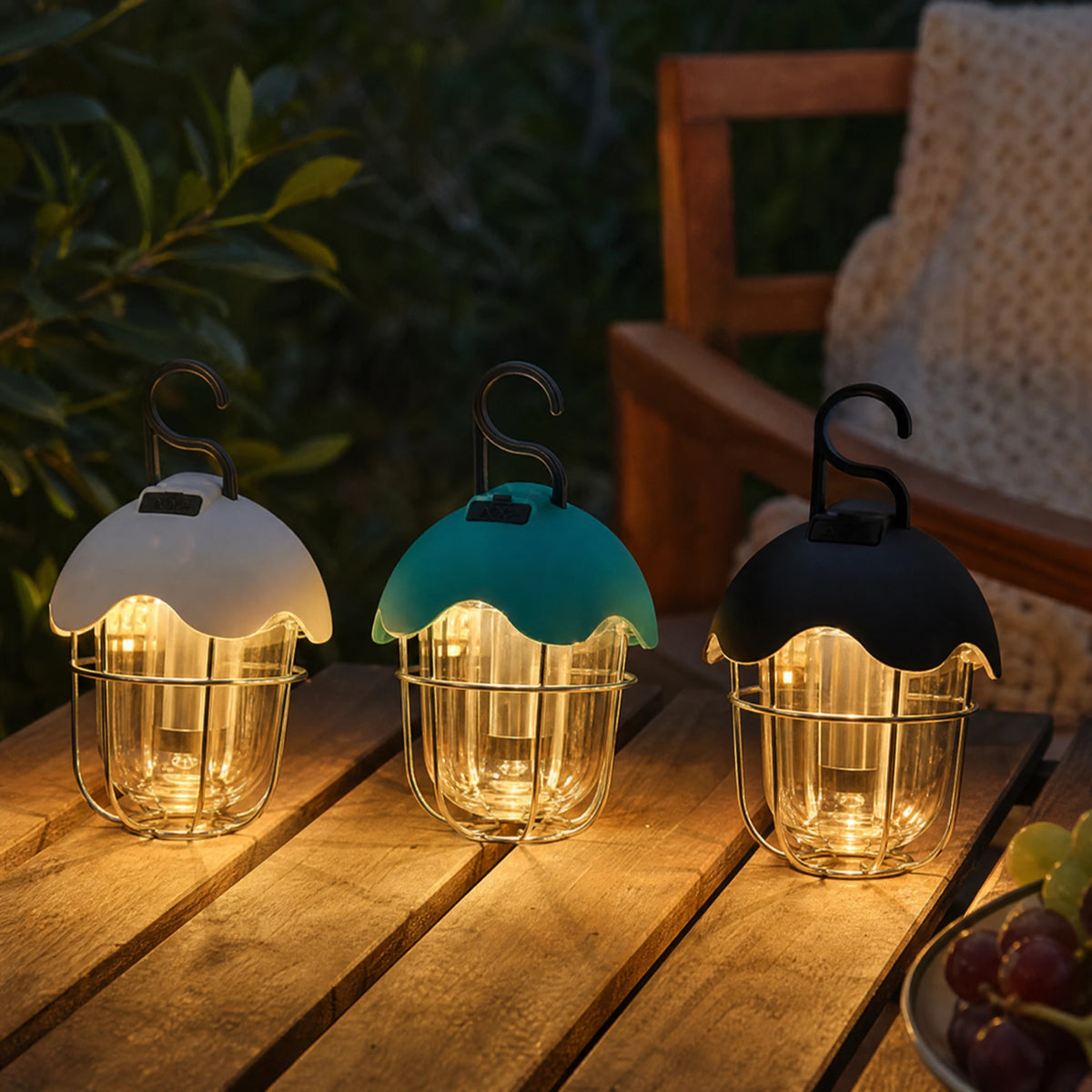 Lampe Rechargeable Vintage avec Crochet Suspendu - OBJETS VARIES