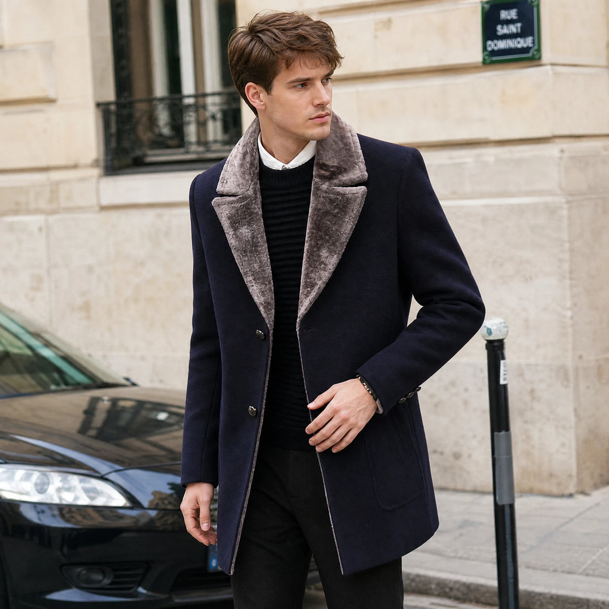 Manteau Fourrure Homme Vintage - Utilisation GLOBALE