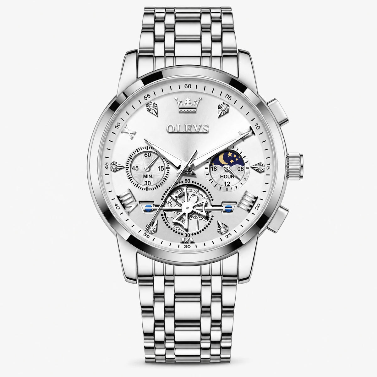 Montre Vintage Tendance - Argent Blanc