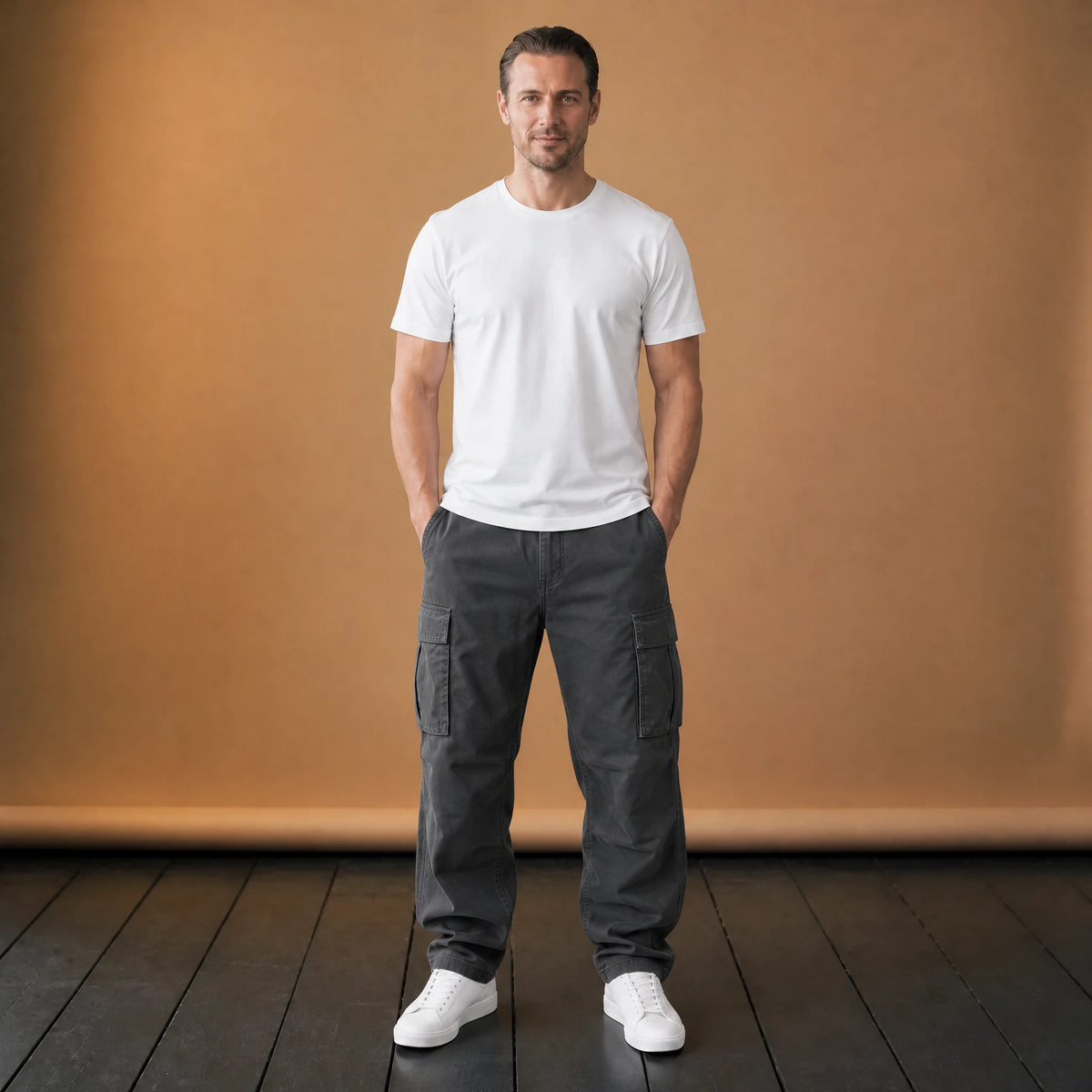 Pantalon cargo vintage multi-poches à cordon - VETEMENT Studio HOMME