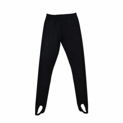 Pantalon Fuseau Femme à Passe-Pieds Noir ou Blanc - image principale
