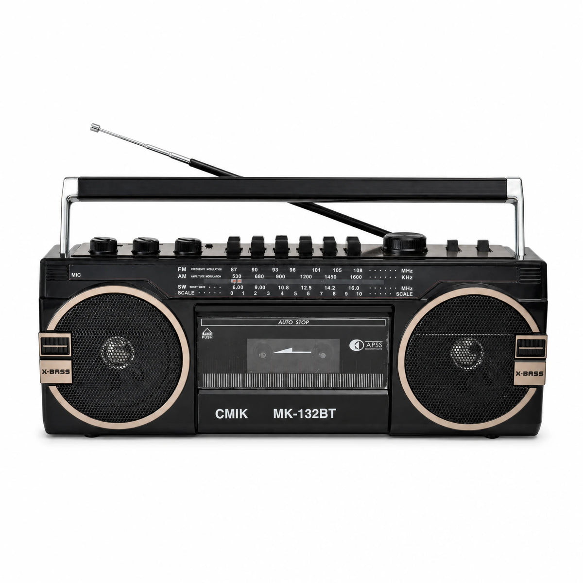Poste Radio Cassette Rétro Style Années 80 - image principale