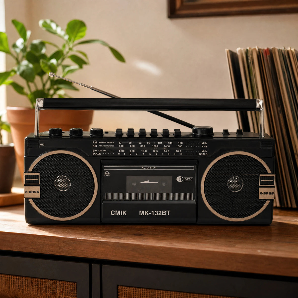 Poste Radio Cassette Rétro Style Années 80 - OBJETS VARIES