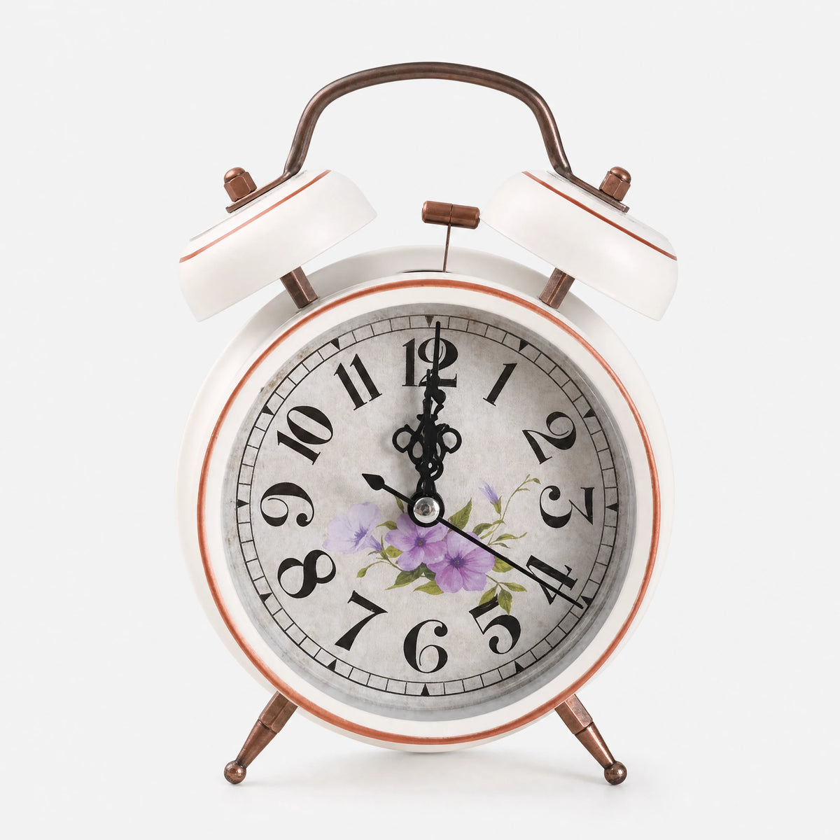 Réveil Pour Enfants Vintage - 4 pouces blanc