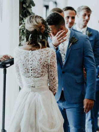 Robe de Mariée Deux Pièces Vintage