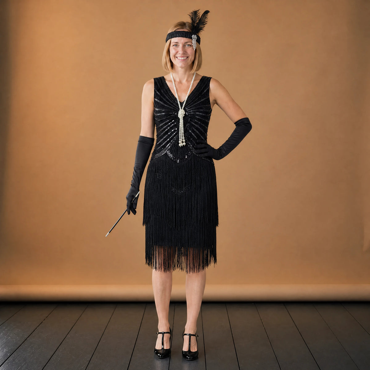Robe Charleston Noire Grande Taille - VETEMENT Studio FEMME
