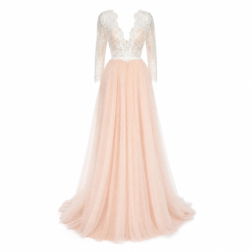Robe de Mariée Rose Vintage - image principale