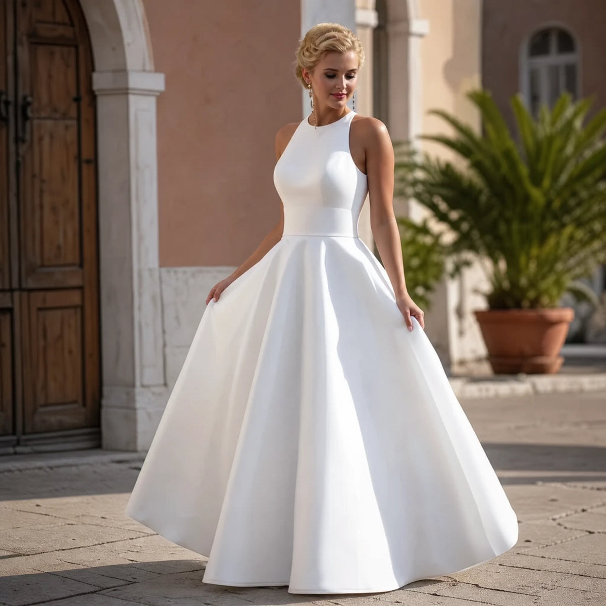 Robe de Mariée Vintage 1950 Mi Longue - Utilisation GLOBALE