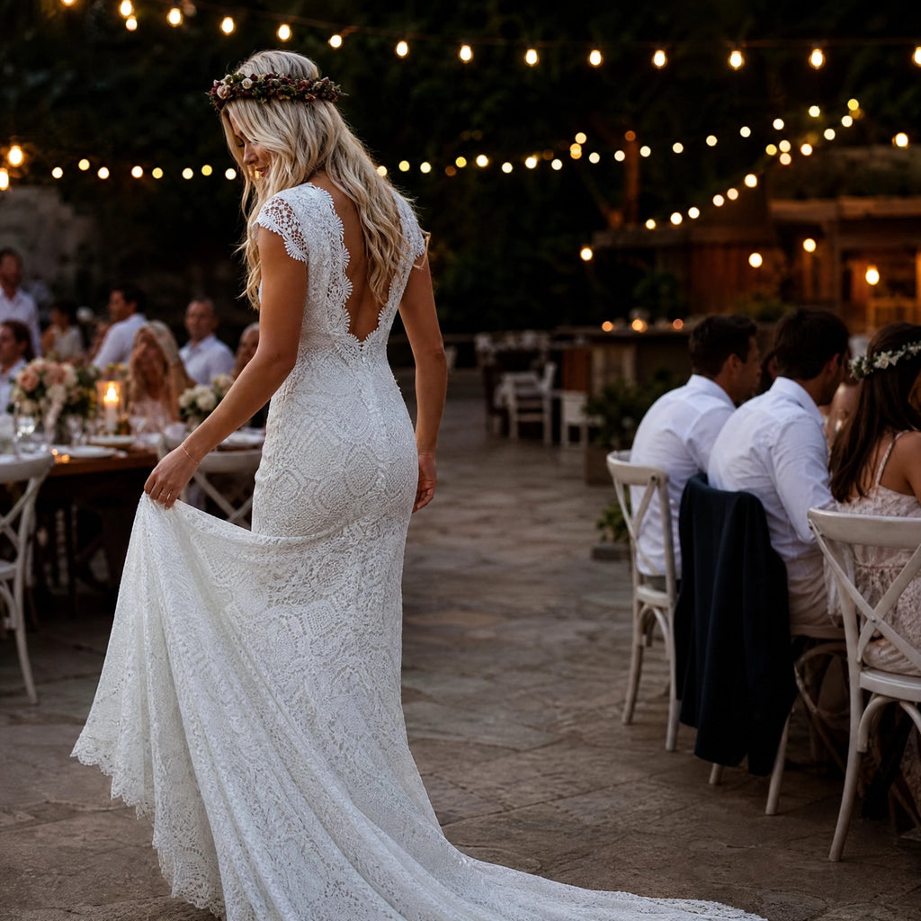 Robe de Mariée Vintage Crochet - Utilisation GLOBALE
