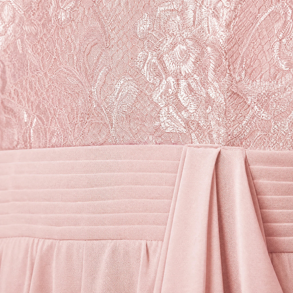 Robe de Soirée Vintage Année 50 Rose - close-up détail matière