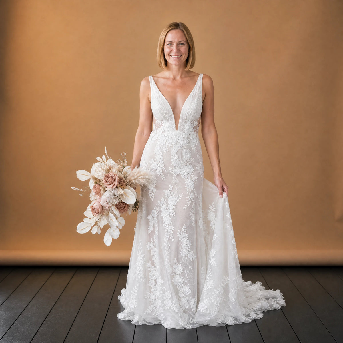 Robe Mariée Vintage Dentelle Fleur - VETEMENT Studio FEMME