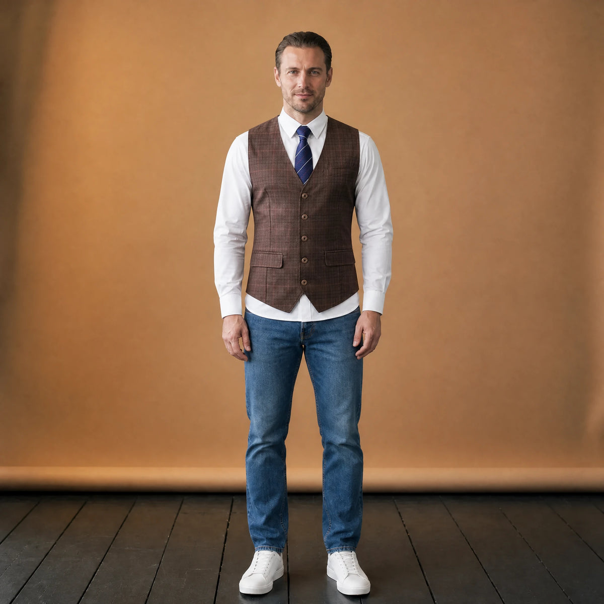 Robe sans manches pied-de-poule vintage - VETEMENT Studio HOMME