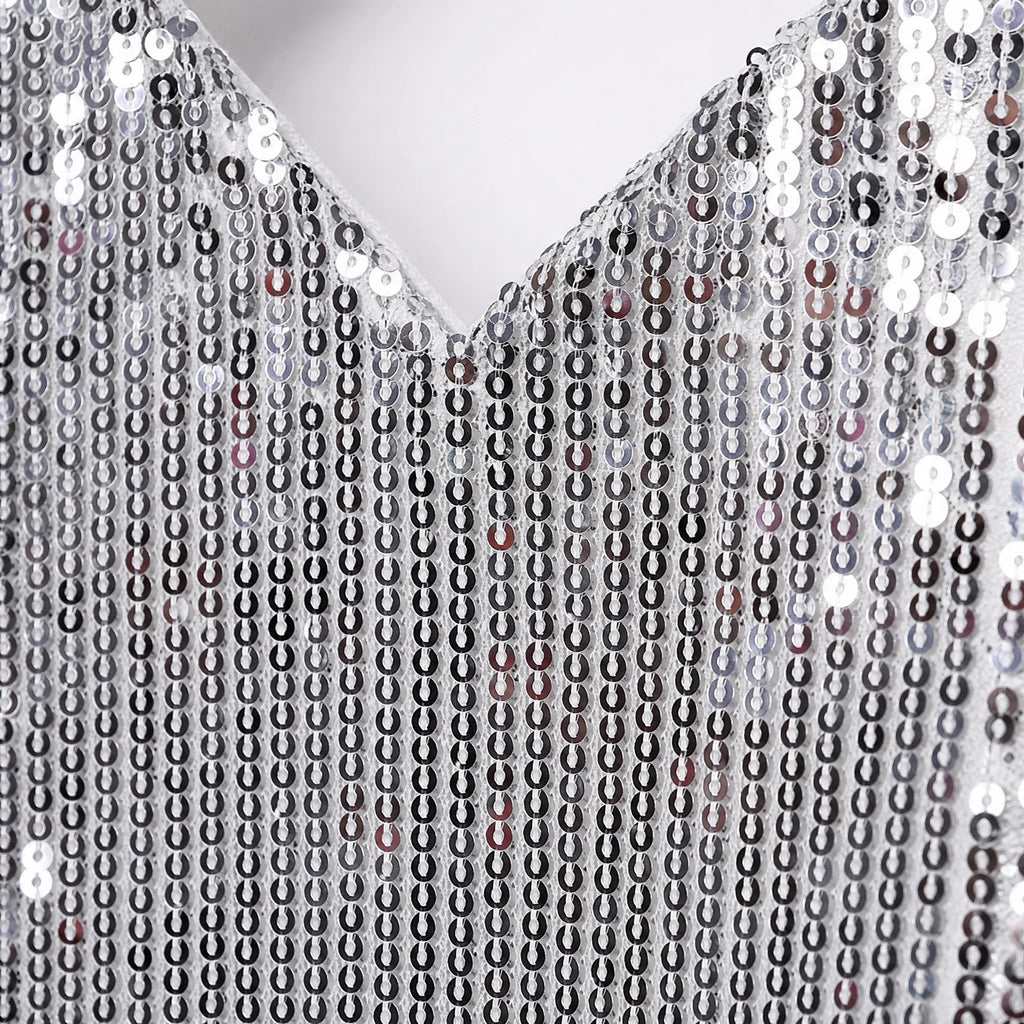 Robe Sequin Disco - close-up détail matière