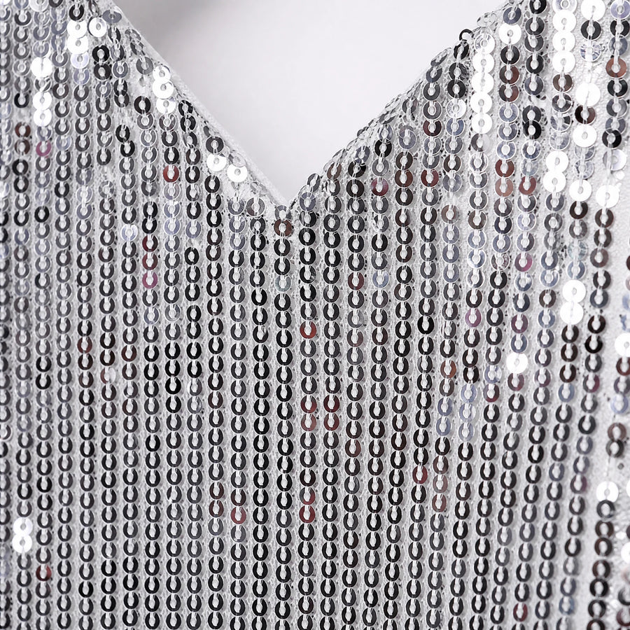 Robe Sequin Disco - close-up détail matière