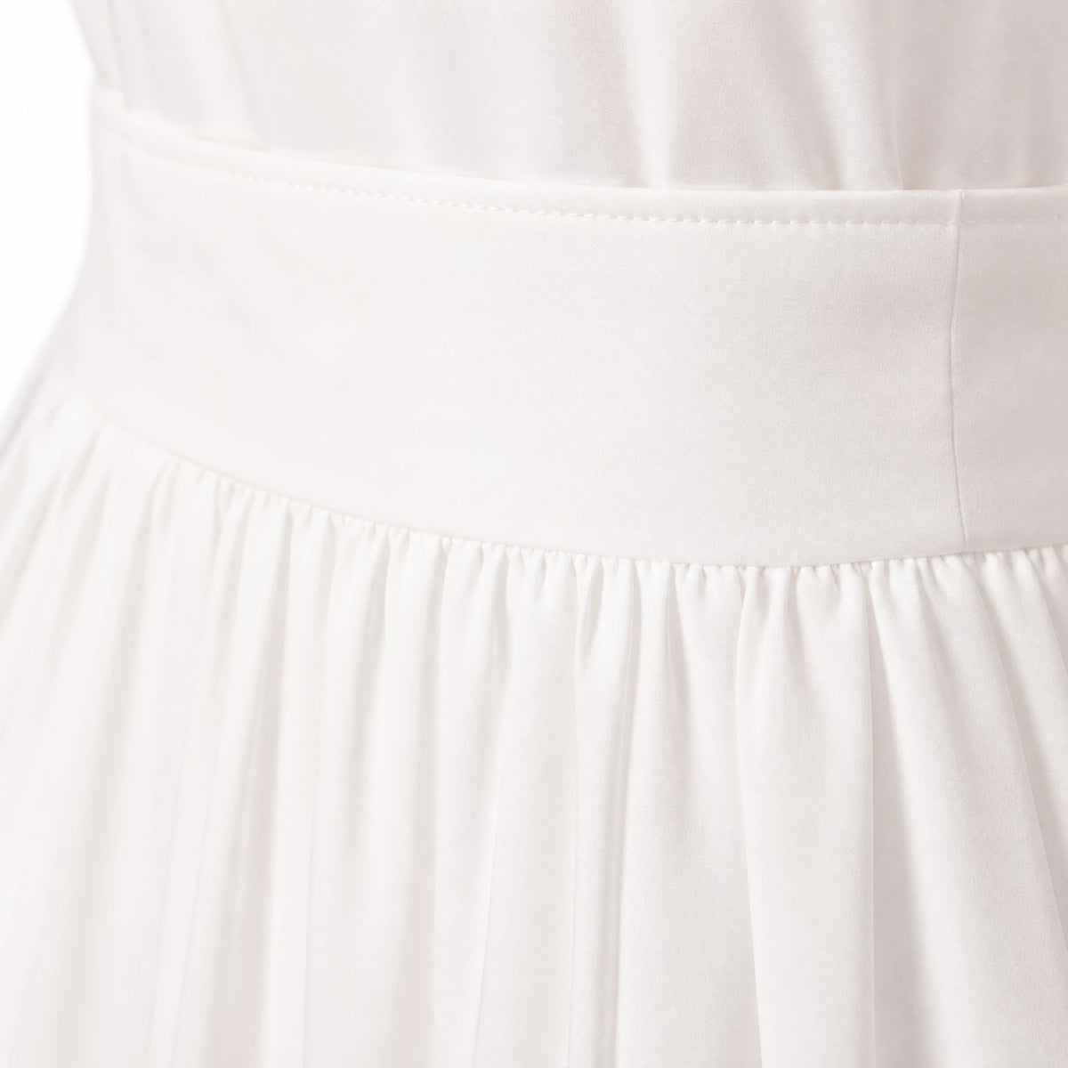 Robe Vintage Année 60 Blanche - close-up détail matière
