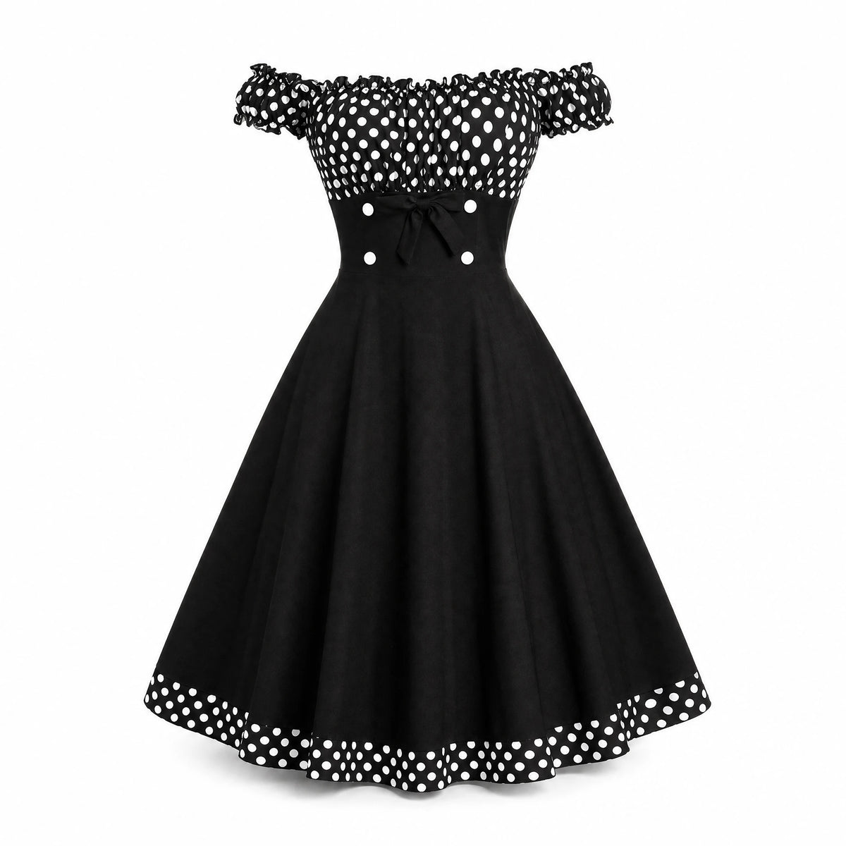 Robe Vintage Pin-Up Année 50 - image principale