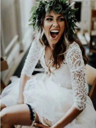 Robe de Mariée Deux Pièces Vintage