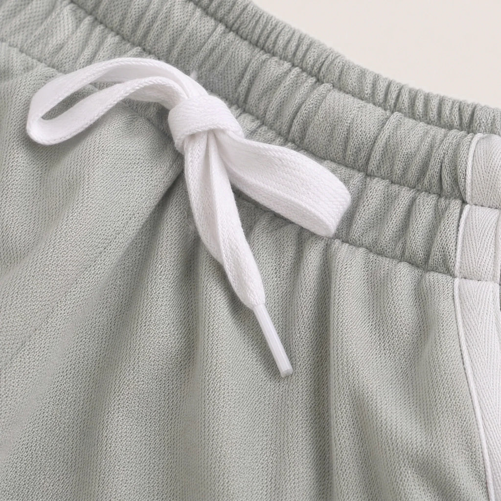 Short Court Football Années 80 - close-up détail matière