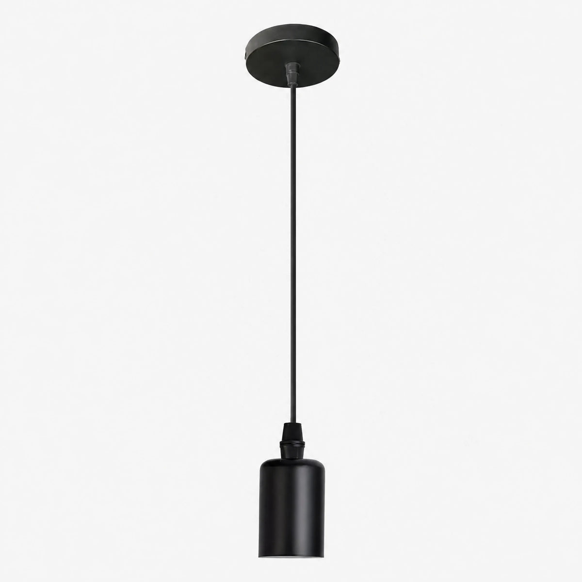 Suspension Vintage Industrielle Noire à Douille E27 - image principale
