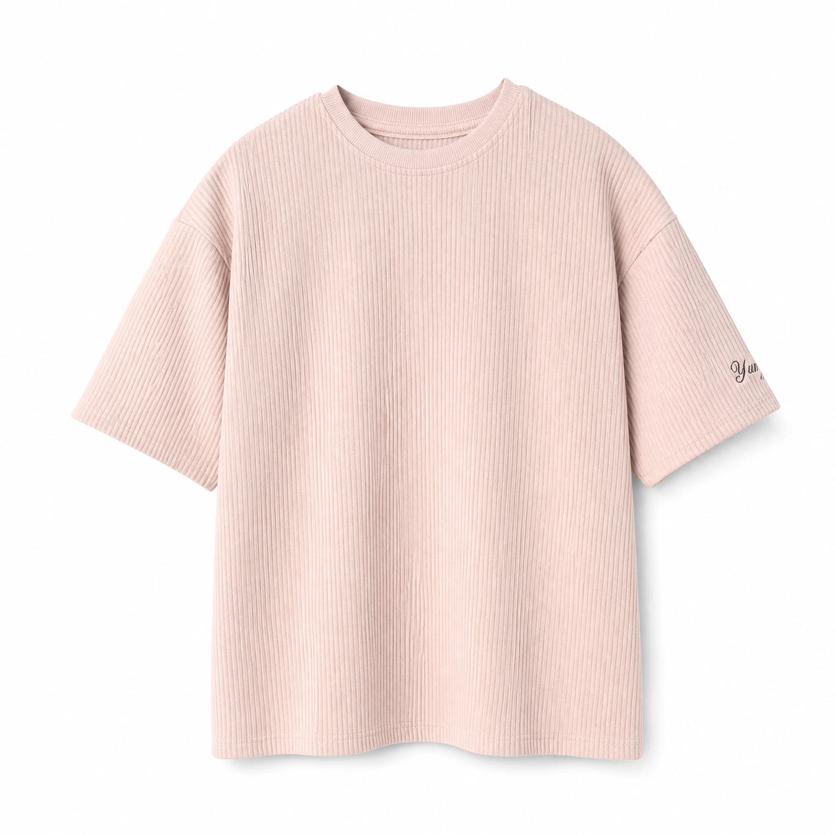 T-shirt à manches courtes en velours côtelé vintage - image principale