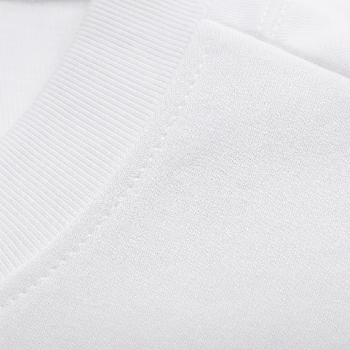 T Shirt Blanc Homme Vintage - close-up détail matière