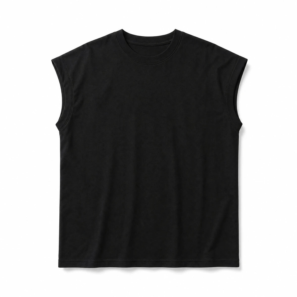 T-shirt de sport uni sans manches vintage - image principale