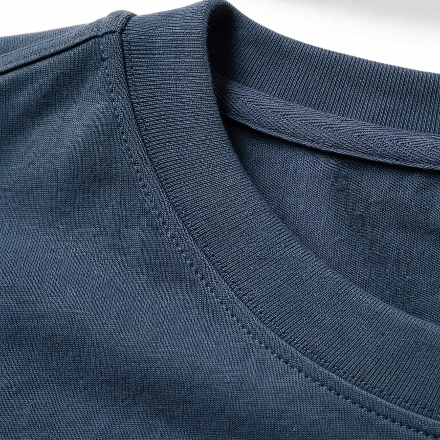 T-Shirt Oversize Homme Vintage - close-up détail matière