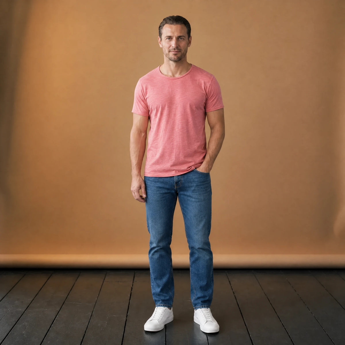 T-shirt vintage à manches courtes de couleur unie - VETEMENT Studio HOMME