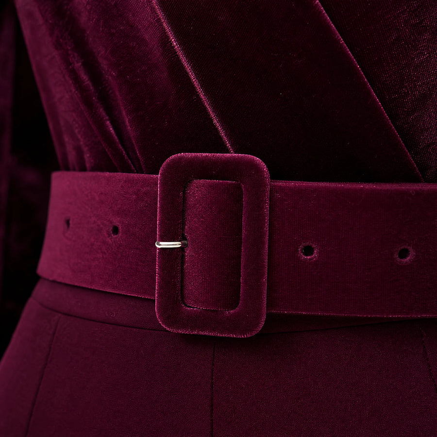Tenue Disco Femme Velours - close-up détail matière