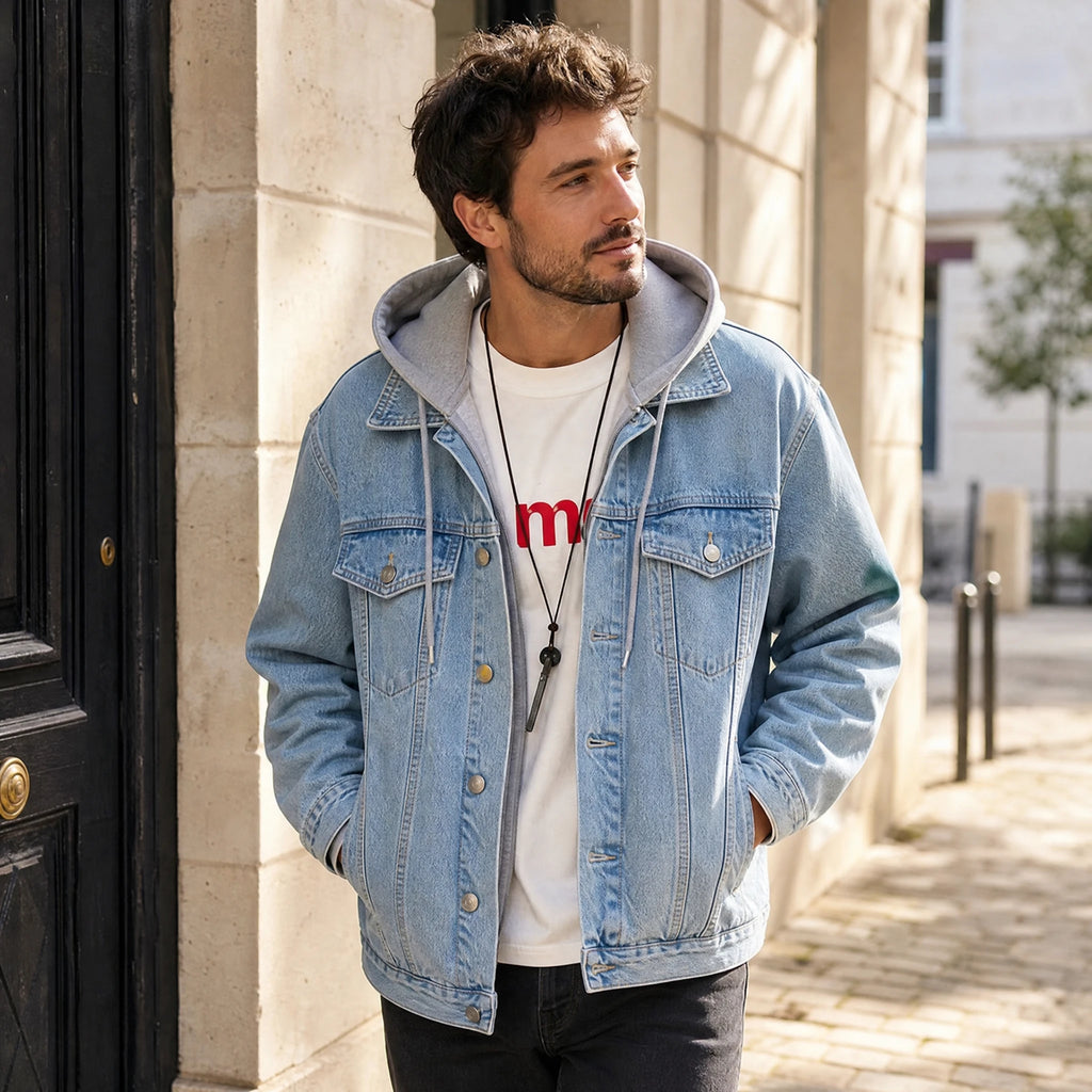 Veste en Jean Large Vintage Homme - Utilisation GLOBALE