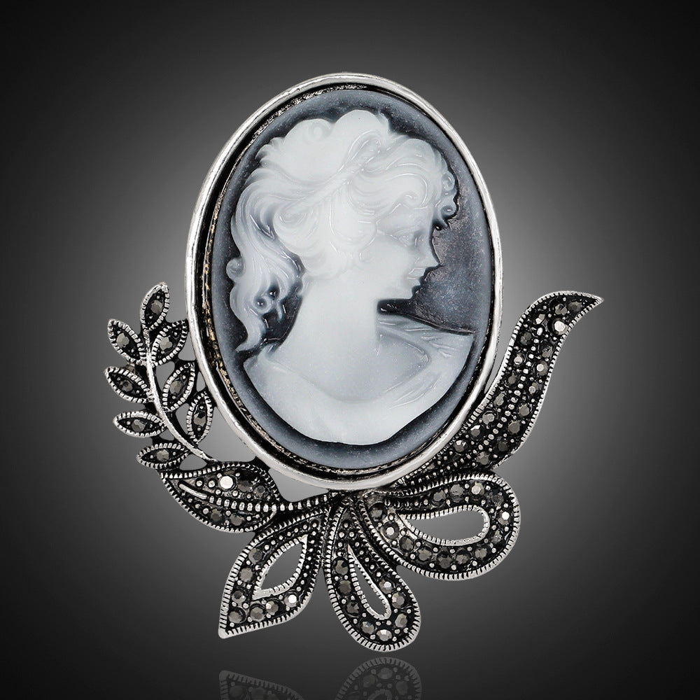 broche-tete-de-beaute-vintage-en-alliage-incruste-de-diamants