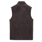 gilet-poches-verticales-daim-marron-homme