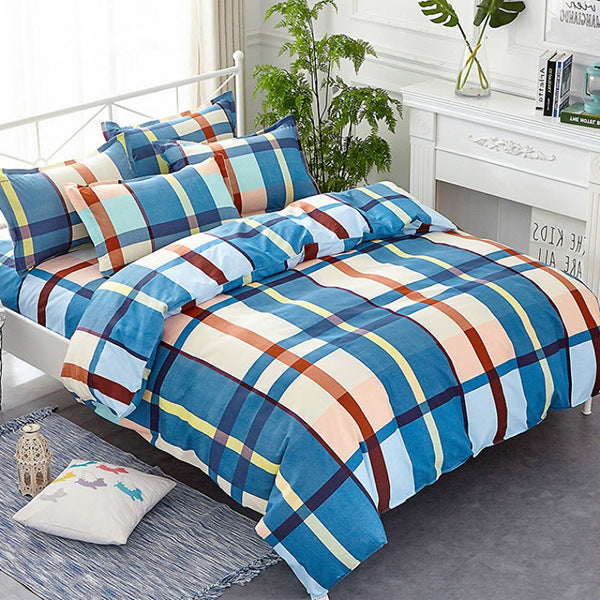 housse-de-couette-drap-lit-simple-vintage