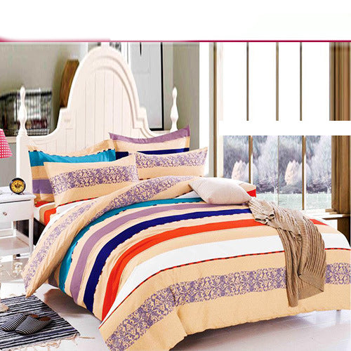 housse-de-couette-drap-lit-simple-vintage