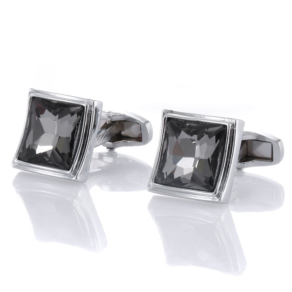 Boutons De Manchette Murano Venice | Verre Italien Main Aqua/argent - Collection Limitée