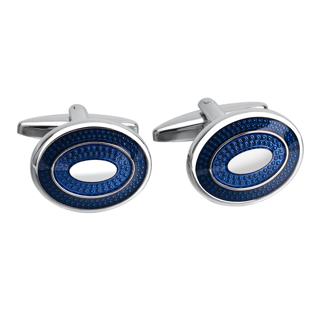 boutons-de-manchette-bleu-ovale-vintage