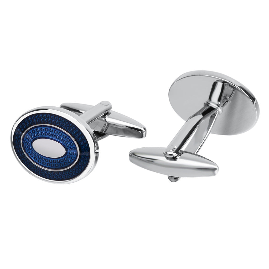 boutons-de-manchette-bleu-ovale-vintage