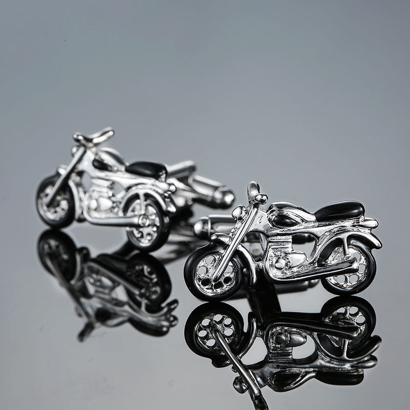 boutons-de-manchette-noir-velo-vintage