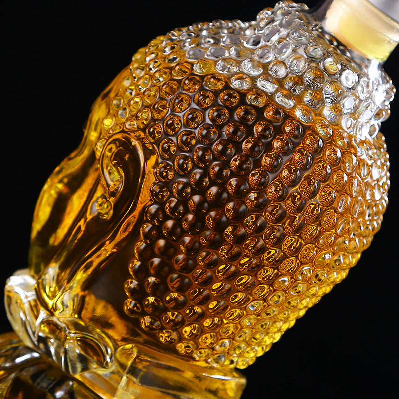 bouteille-en-tete-de-bouddha-vintage
