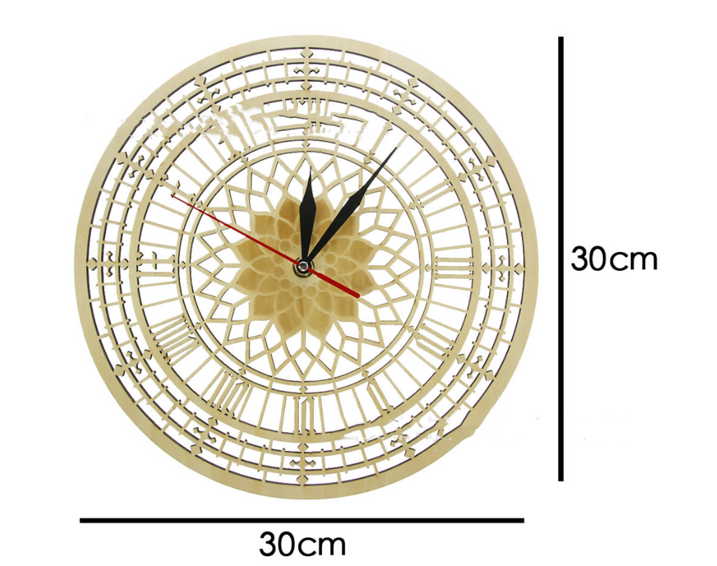 horloge-vintage-en-bois-personnalisee