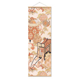 affiche-de-toile-de-defilement-dimpression-de-teinture-japonaise-multicolore-vintage