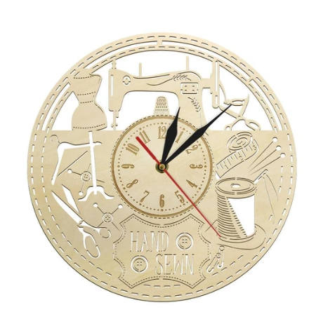 horloge-vintage-en-bois-creative-machine-a-coudre