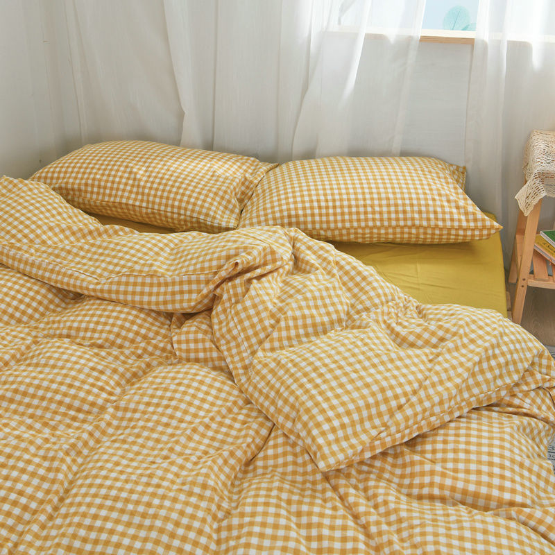 housse-de-couette-a-carreaux-simples-vintage