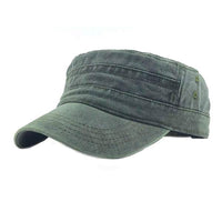 Mens Flat Cap 33262536W Army Green Hats