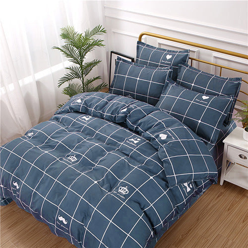 housse-de-couette-drap-lit-simple-vintage